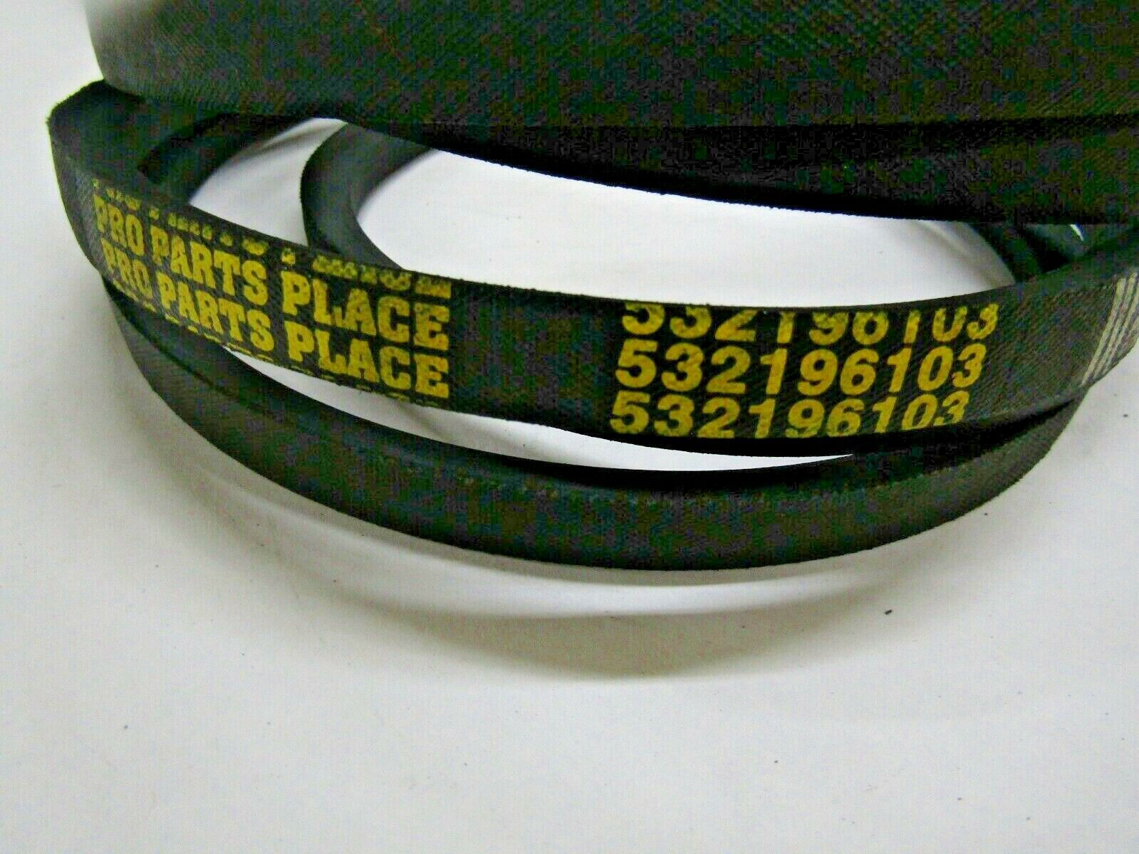 EXACT SPEC DECK DRIVE BELT- CRAFTSMAN 196103 HUSQVARNA 532196103 5321961-03