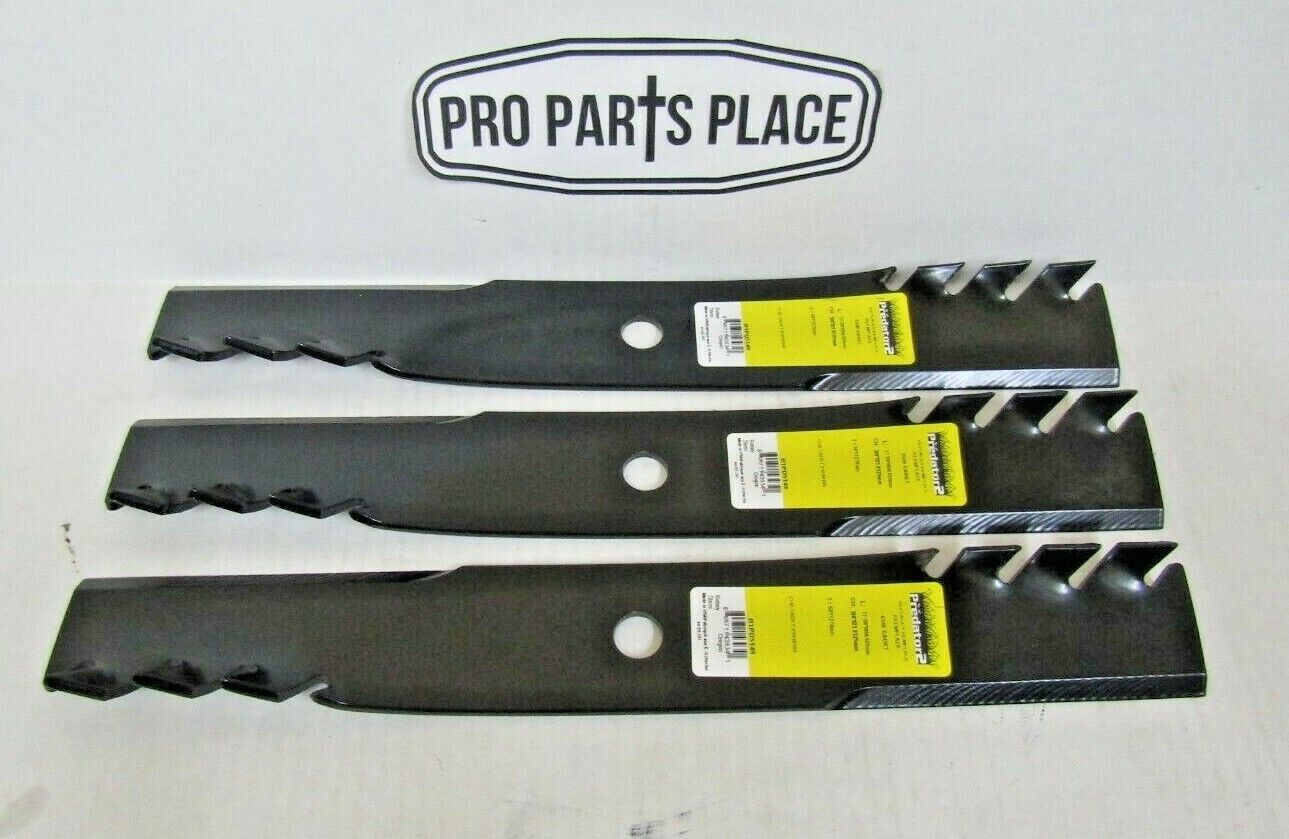 3 USA PREDATOR MULCHING BLADES MTD CUB CADET Z ZTR FORCE 50" 01010168 COMMERCIAL