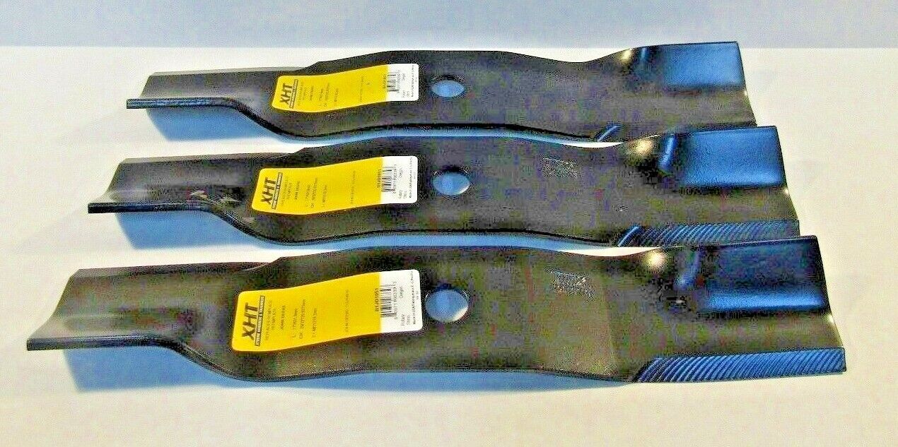 3 USA blades will fit JOHN DEERE 7 IRON 48" DECK TCU14939 TCU30315 HD 3" WIDE
