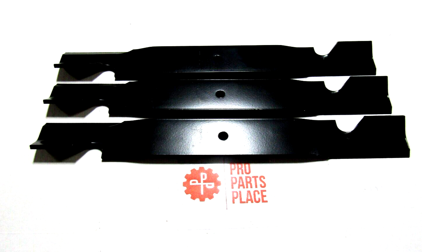 3 REPL XHT HD USA BLADES 61" GRASSHOPPER 320245 NOTCHED LIFT BLADES 1/4" THICK