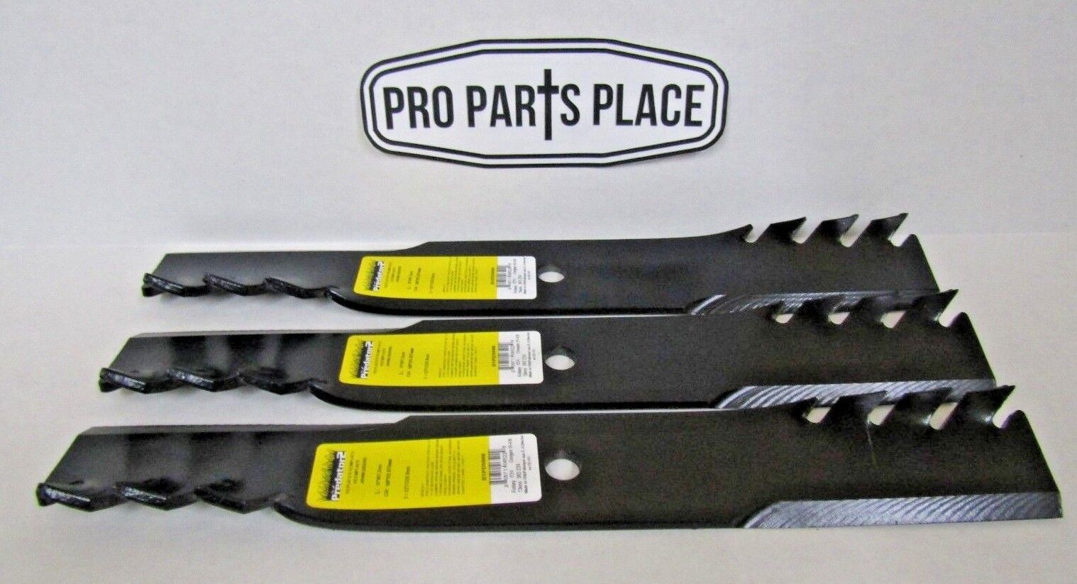 3 USA XHT PREDATOR COMMERCIAL MULCHING BLADES 52" BAD BOY 038-0003-00 038000300
