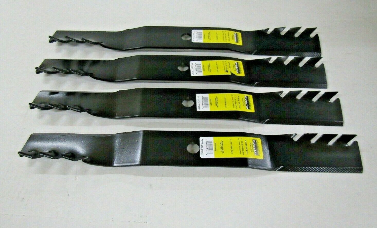 4 USA Blades will fit JOHN DEERE M170642 X330 X350 X354 Z335M Z345M Z3 Pro Parts Place