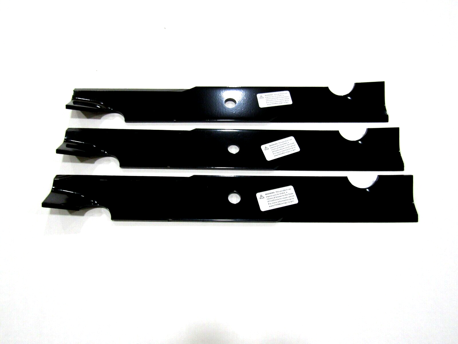 3 OEM BAD BOY blades 54" decks Bad Boy 038-0001-00 038-0002-00 NOT AFTERMARKET