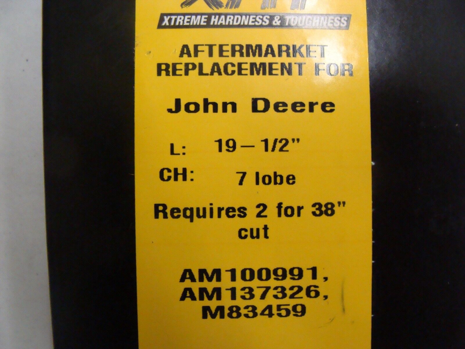 2 USA blades will fit JOHN DEERE M83459 M84472 AM100991 116 130 160 165 RX63