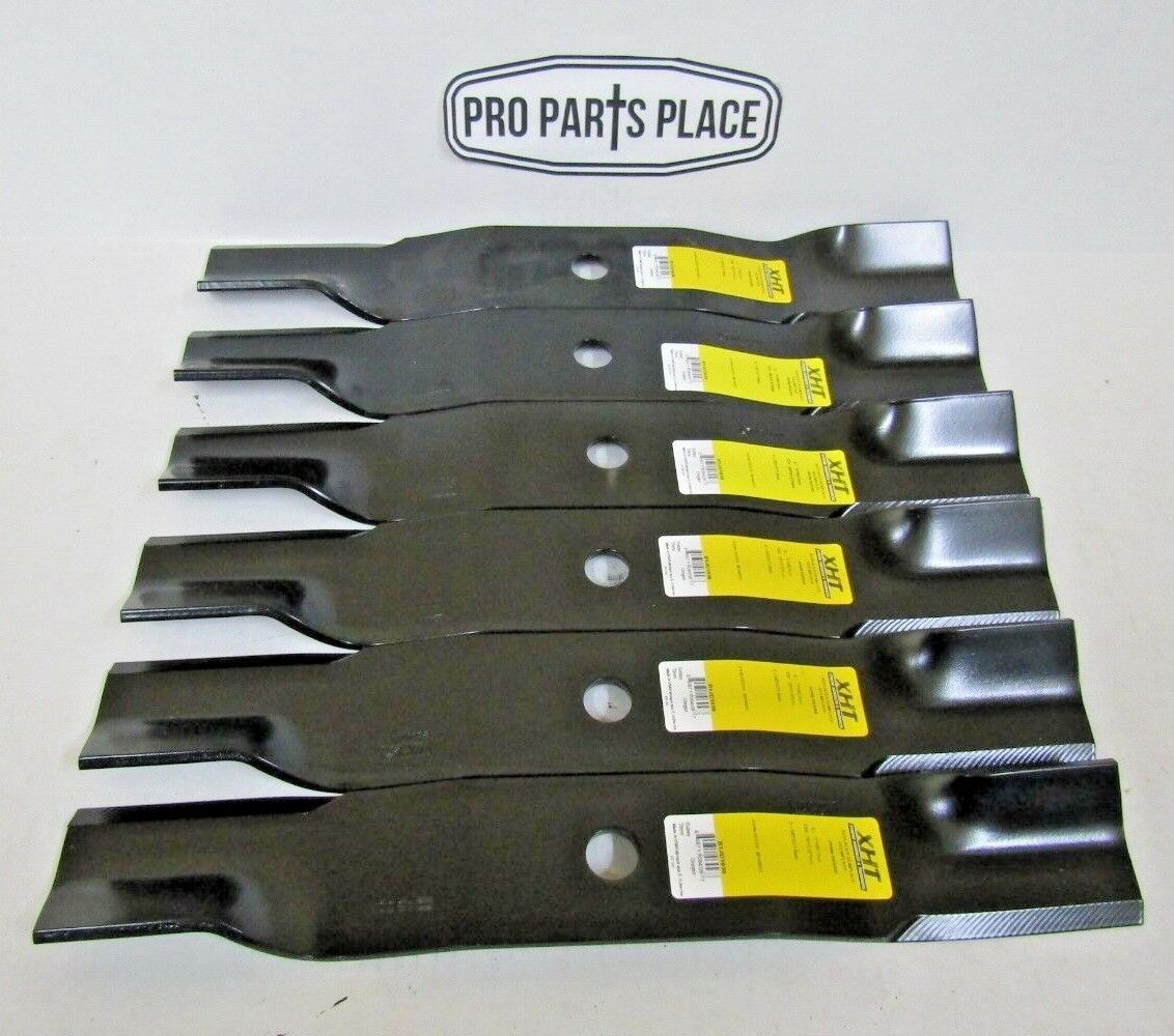 6 USA blades will fit JOHN DEERE TCU30317 HIGH LIFT 54" DECKS 737 757 Z710A