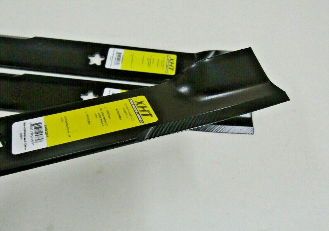 3 USA XHT BLADES HUSQVARNA 539112079 EZ SERIES MODEL 5221 52" DECKS DIXON YAZOO