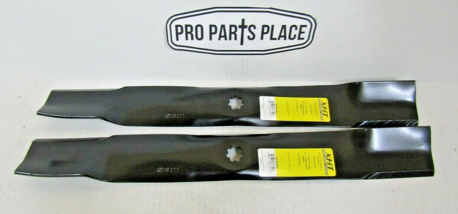 2 USA blades will fit John Deere AM137327 M154061 LA102 LA120 125 135 X300 42"
