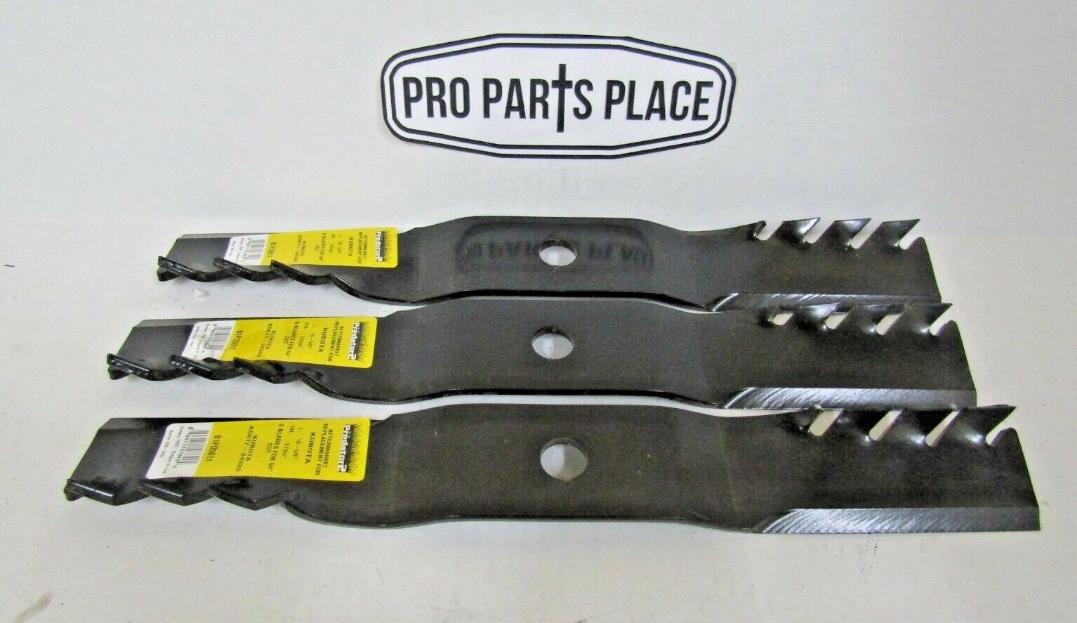 3 REPL USA XHT PREDATOR BLADES KUBOTA K5617-34330 K5231-92340 K5617-97590 54"