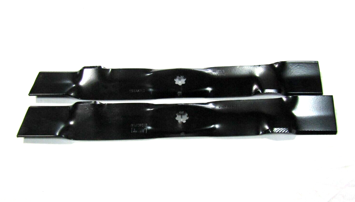 2 USA blades compatible with John Deere EZTRAK Z225 Z235 42" decks