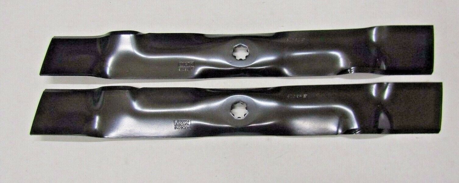2 USA blades will fit John Deere D100 D105 D110 D120 D125 D130 LA100 LA135 42"