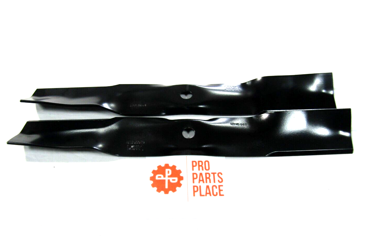 2 USA blades will fit JOHN DEERE M170639 X354 X370 Z335E Z335M X330 Z345M Z345R