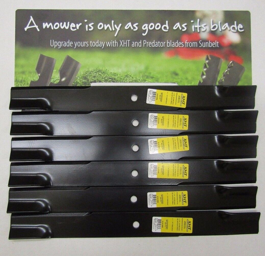 6 USA XHT BLADES FOR 72" SCAG 48112 48113 481709 482002 BAD BOY 038-7220-00