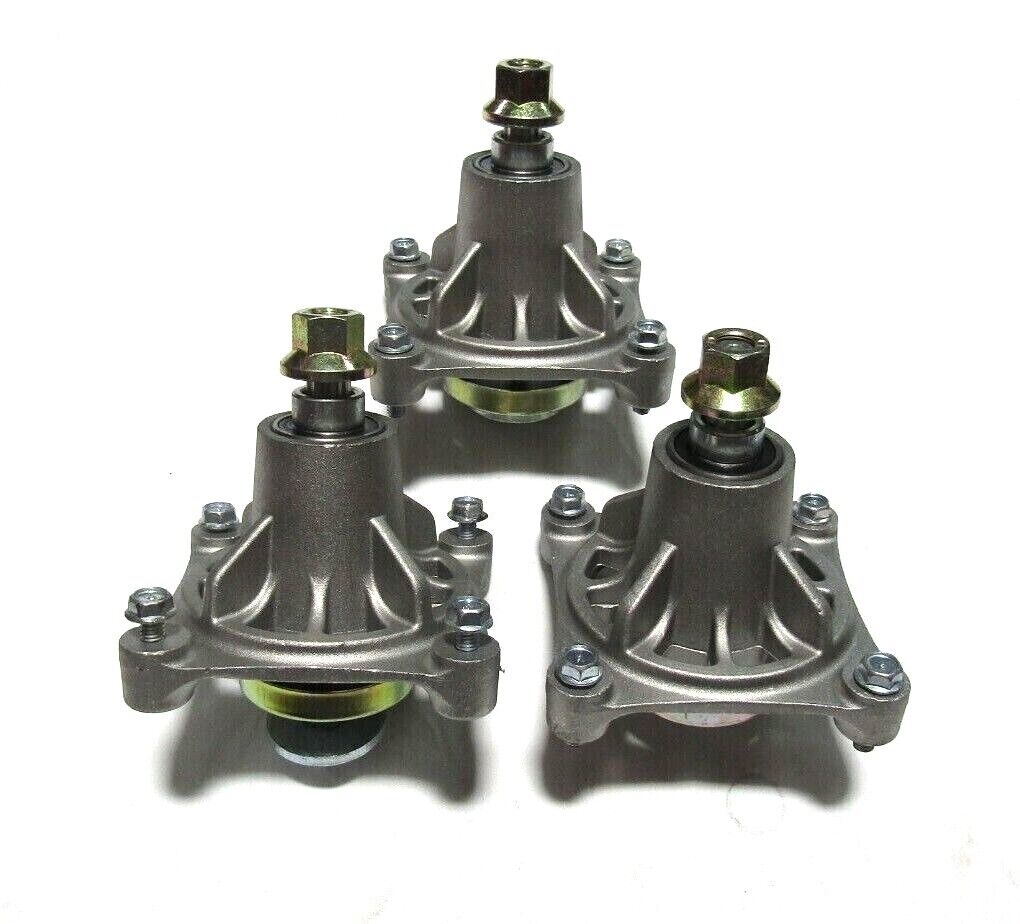 3) Replacement Hustler 604214 Blade deck spindle assembly w/ all hardware Raptor