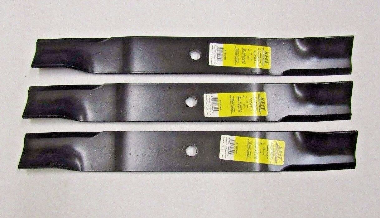 3 REPL HD XHT BLADES GRAVELY ARIENS 046999 08979600 8979651 BAD BOY 038-6050-00