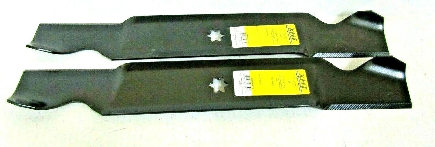 2 USA XHT HD BLADEs TROY BILT PONY BRONCO COLT XP MOWERS 942-04308 WITH 42" DECK