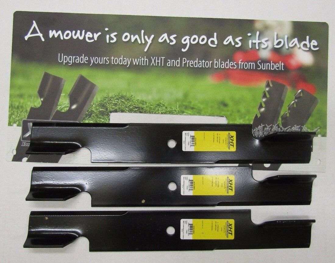 3 USA XHT BLADES FOR SCAG 482881 48111 481708 481712 482787 61" HIGH LIFT NOTCH