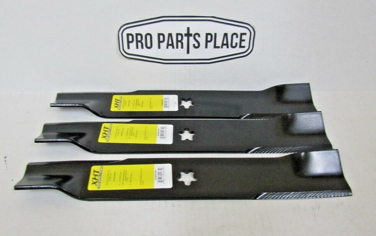 3 USA MADE XHT BLADES HUSQVARNA 539113425 EZC4824 EZ4220 EZ4624 EZ4822 EZ5221 48