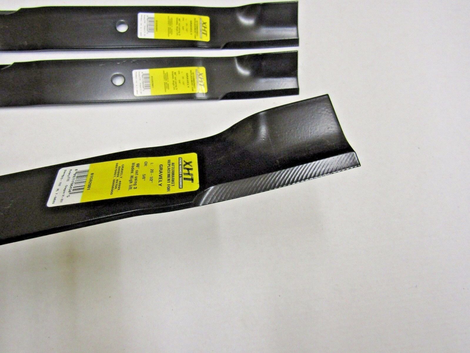 3 REPL HD XHT BLADES GRAVELY ARIENS 046999 08979600 8979651 BAD BOY 038-6050-00