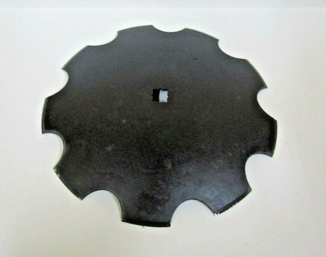 2) 18" DISC HARROW BLADE NOTCHED 3.5MM (9 GAUGE) 1" SQUARE OR 1-1/8" SQUARE AXLE