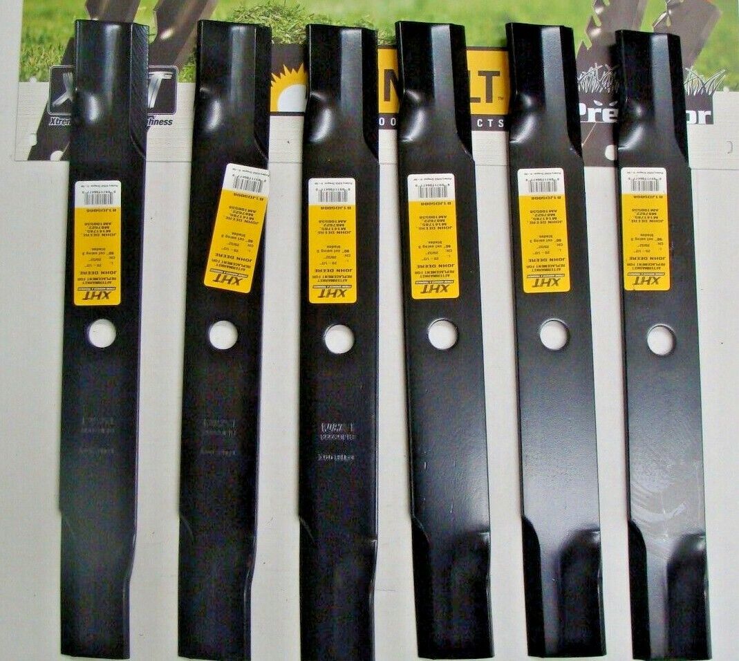 6 USA blades will fit JOHN DEERE AM100538 M87622 M141785 313" THICK BLADE 60"
