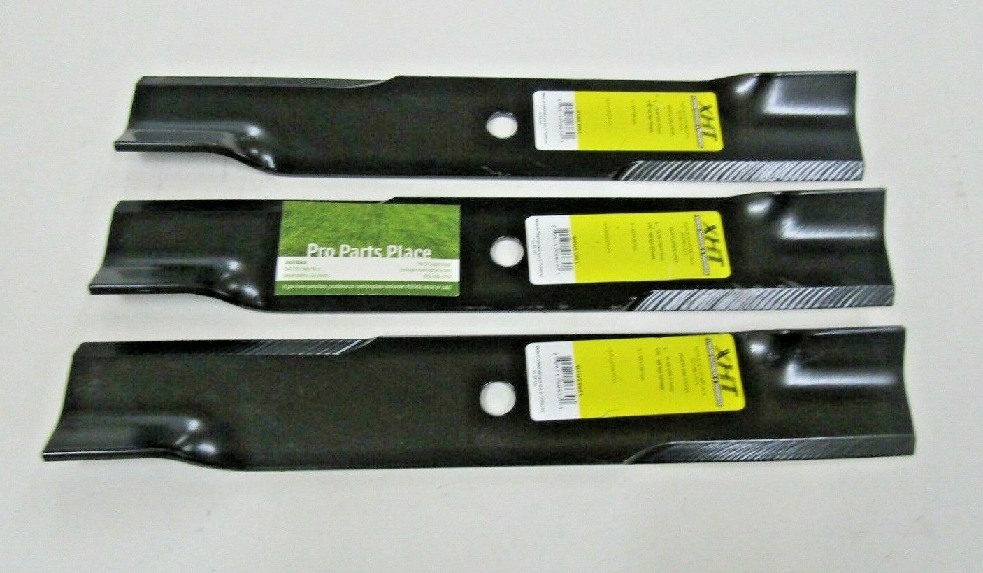3 REPL XHT USA BLADES EXCEL HUSTLER 784256 784256X 44" CUT SUPER Z SHORT CUT