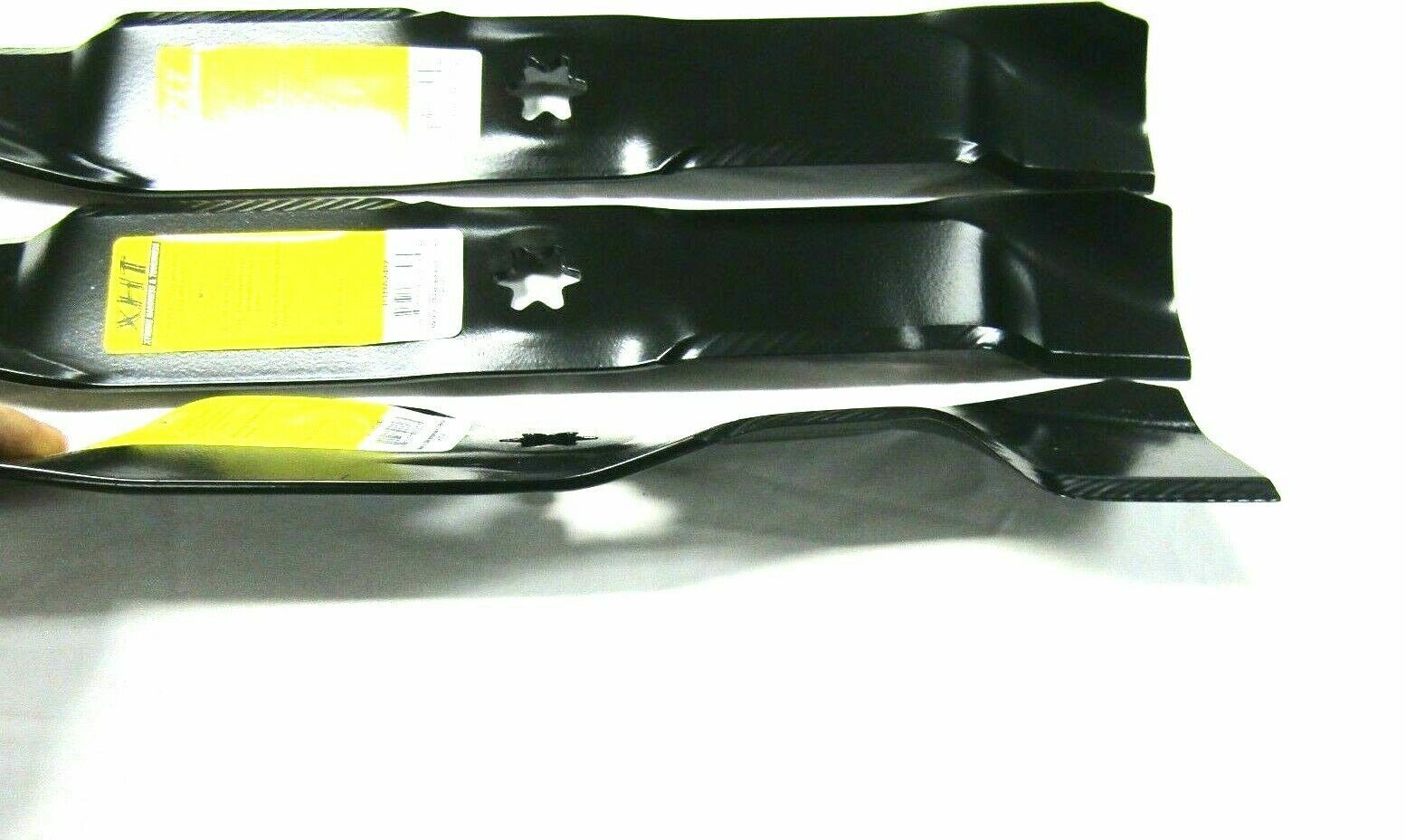 3 USA XHT HD BLADE CUB CADET TROY BILT MTD 742-0612 742-0611 2 LONG & 1 SHORT