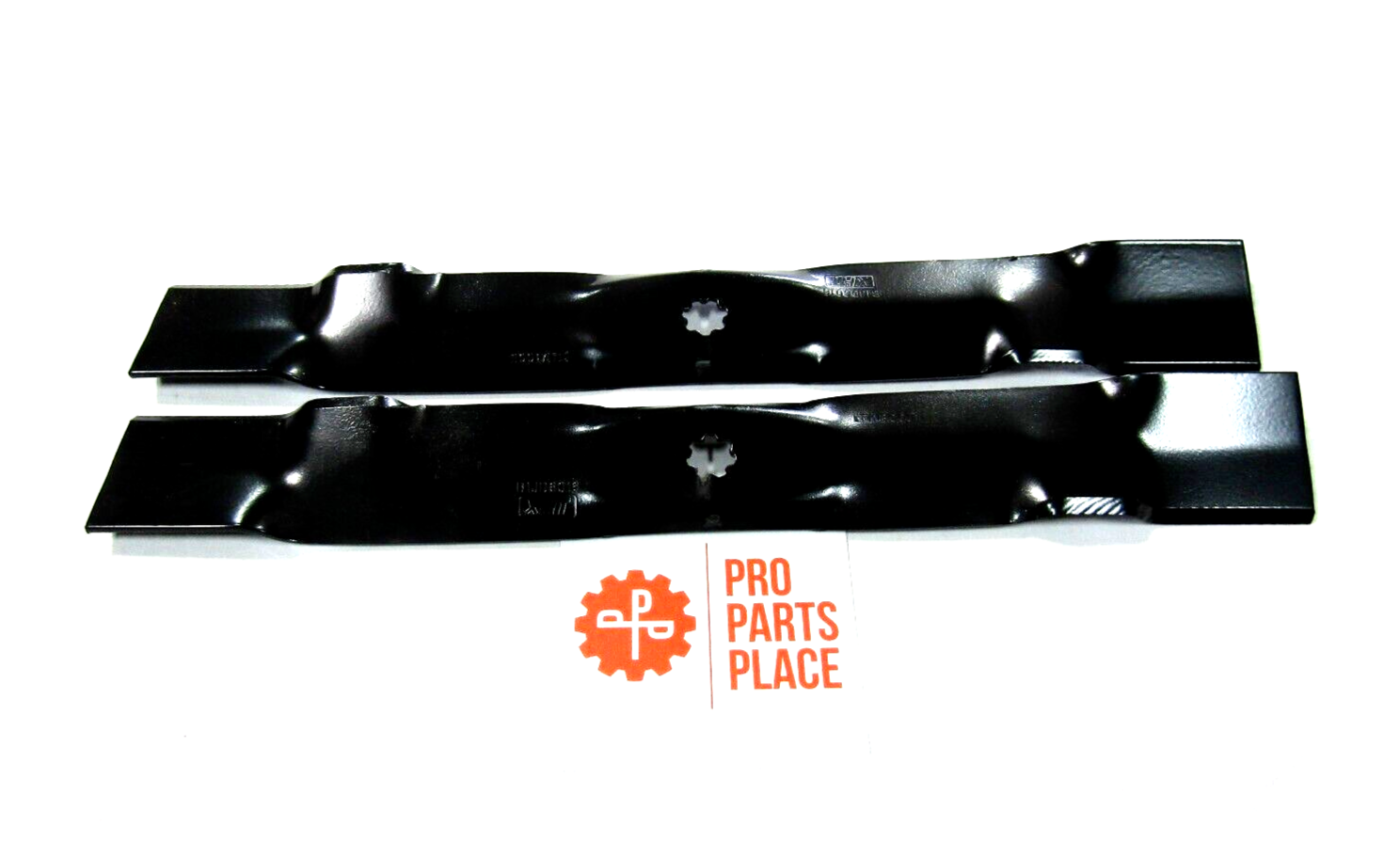 2 USA blades compatible with John Deere EZTRAK Z225 Z235 42" decks
