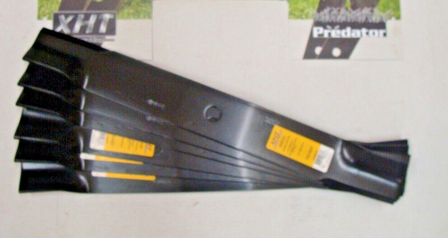 6 USA HD blades will fit JOHN DEERE TCU15882 M141669 7 IRON 72" DECKS Z960A