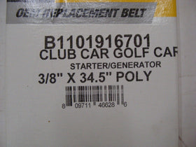OEM SPEC BELT CLUB CAR STARTER GENERATOR 1997 & UP DS & PRECEDENT 101916701