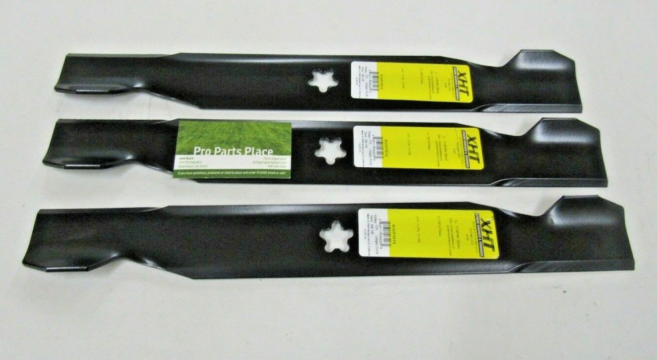 3 USA XHT BLADES CRAFTSMAN HUSQVARNA POULAN 137380 156468 21798 532137380 50" CU