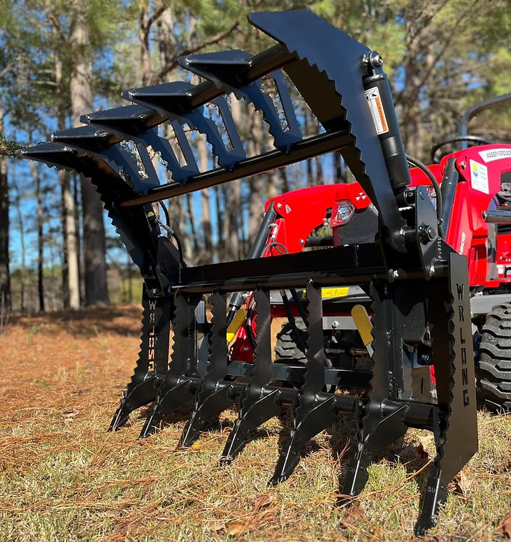 WR-1 ROOT RAKE BRUSH GRAPPLE 3 SUB COMPACT 48" WIDE; UM S/N 55221 * LOCAL PICKUP PRICE/SHIPPING AVAILABLE* - 0