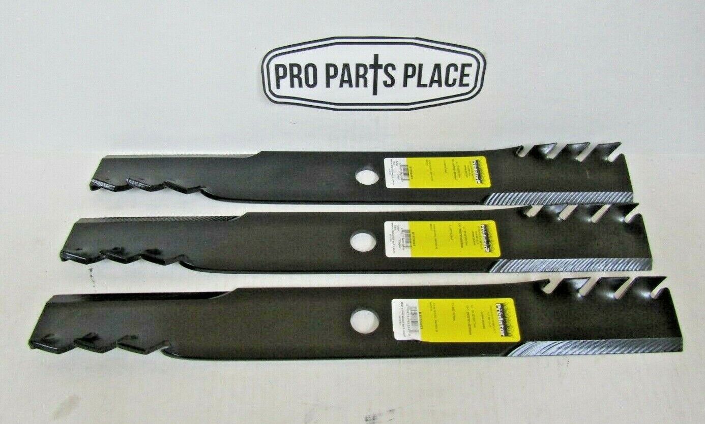 3 USA Predator blades will fit JOHN DEERE M141785 M87622 AM100538 60" CUT MODEL