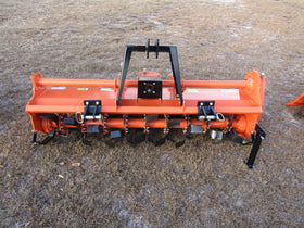 65" Rotary Tiller, HD Gear drive (no chain), slip clutch pto, all welded A-Frame