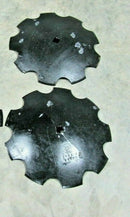 2) 18" DISC HARROW BLADE, NOTCHED 3.5MM (9 GAUGE) 7/8" SQUARE OR 1" SQUARE AXLE-1