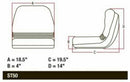 Seat will fit John Deere AM123666 F510 F525 240 245 260 265 285 320 325 335 345-3
