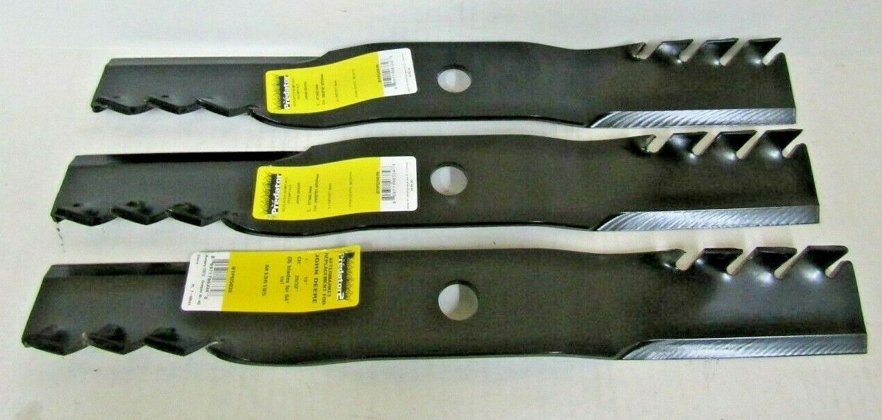 3 USA blades will fitJOHN DEERE M135334 M136195 M164016 TCU30316 TCU30317