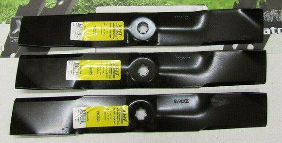 3 USA XHT BLADES- 7 LOBE- D170 G100 G110 LA150 LA175 190C WITH 54" DECKS GY20684