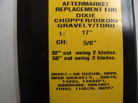 6 USA XHT HD BLADES GRAVELY 11234 11234P1 88616 8861651 8899300 50" CUT - 0