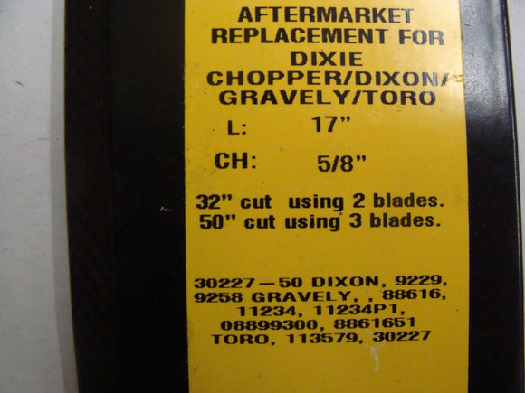 6 USA XHT HD BLADES GRAVELY 11234 11234P1 88616 8861651 8899300 50" CUT