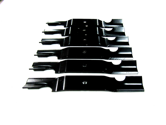 6 XHT USA blades will fit John Deere TCU34280 Quik-Trak 652B 652E 652R 52" Decks