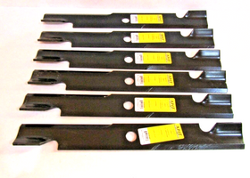 6 USA MADE XHT BLADES EXMARK 103-6403 103-6403-S HI LIFT 60" CUT LAZER Z MODELS