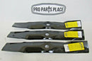 3 USA HD blades will fit JOHN DEERE 48" CUT X485 X495 X500 X520 X534 X540 X570-1
