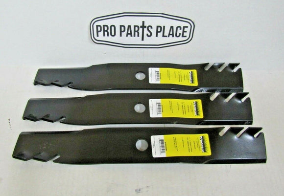 3 USA Predator blades will fit JOHN DEERE M127500 M127673 M145476 48C DECK 99&UP