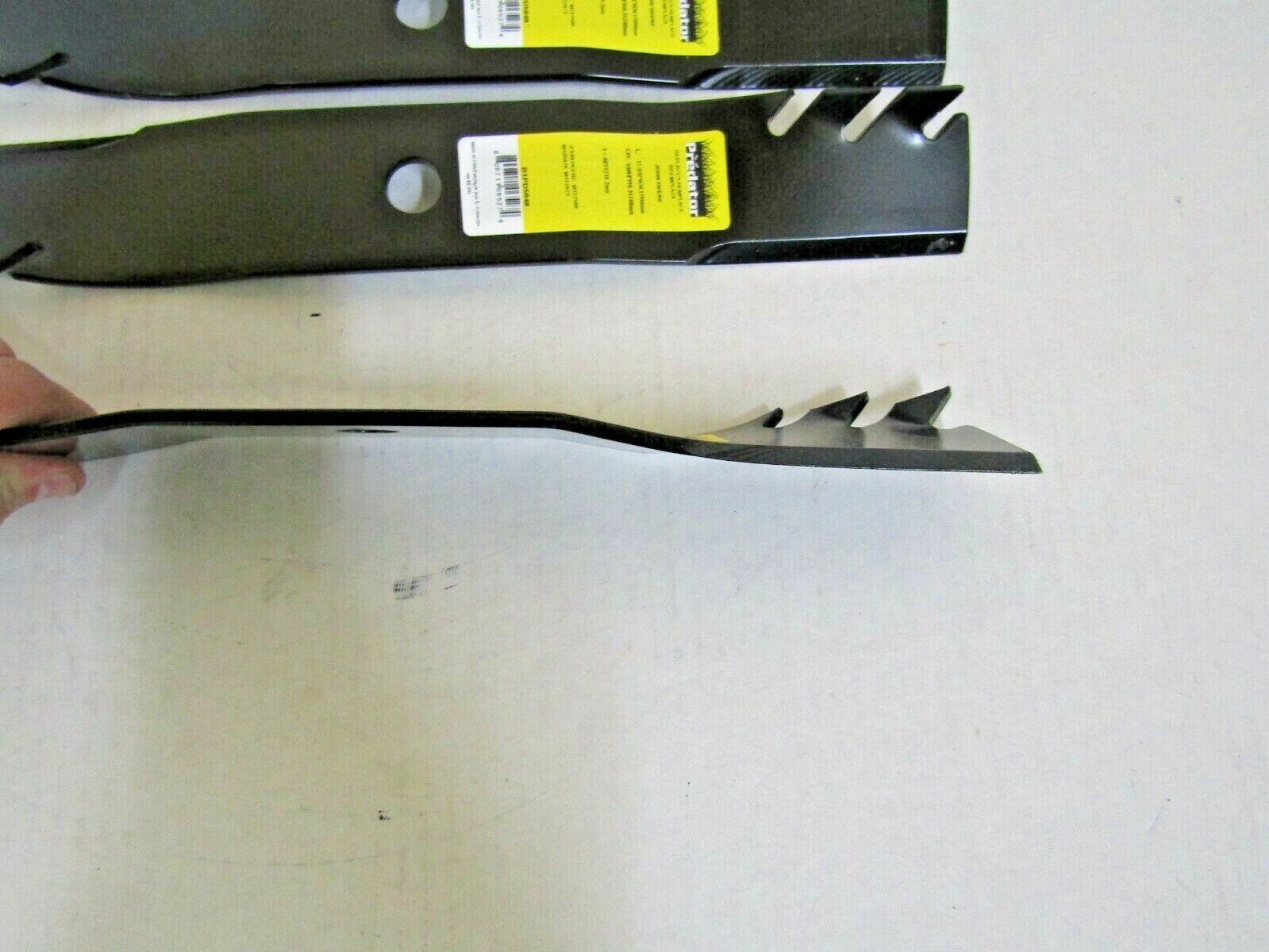 3 USA Predator blades will fit JOHN DEERE M127500 M127673 M145476 48C DECK 99&UP