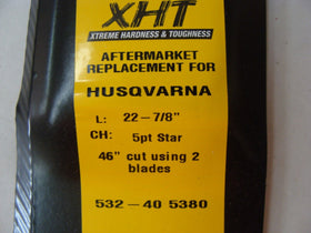 2 XHT HD USA BLADES FOR HUSQVARNA CRAFTSMAN 405380 532405380 403107 532403107 - 0
