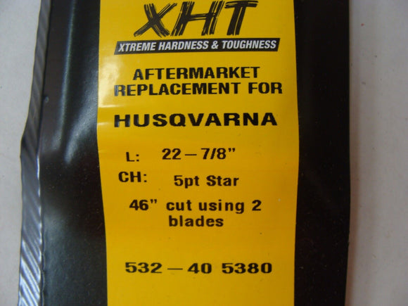 2 XHT HD USA BLADES FOR HUSQVARNA CRAFTSMAN 405380 532405380 403107 532403107