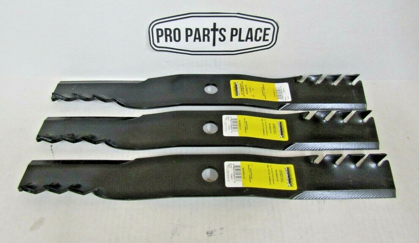 3 REPL XHT HEAVY DUTY USA PREDATOR MULCHING BLADES KUBOTA K5371-99042 K537199042