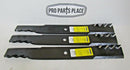 3 REPL USA XHT PREDATOR BLADES HUSTLER 794859 SCAG 61" CUT A48304 A48111 481708-1