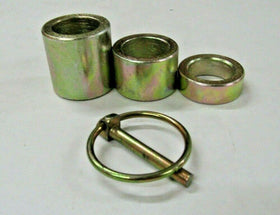 King Kutter 502120 height adjustment spacer kit. 1/2" 1" & 1-1/2" w/ lynch pin
