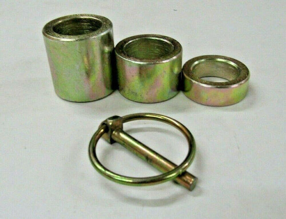 King Kutter 502120 height adjustment spacer kit. 1/2" 1" & 1-1/2" w/ lynch pin
